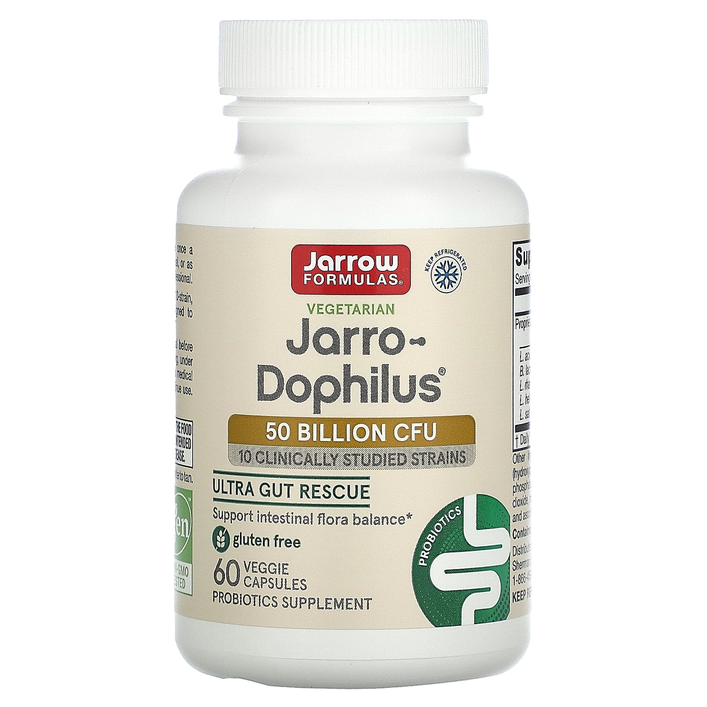 Jarrow Formulas, Jarro-Dophilus®, 50 Billion CFU, 60 Veggie Capsules