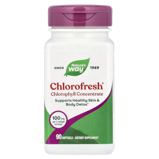 Nature's Way, Chlorofresh®, Chlorophyll Concentrate, 90 Softgels (50 mg per Softgel)
