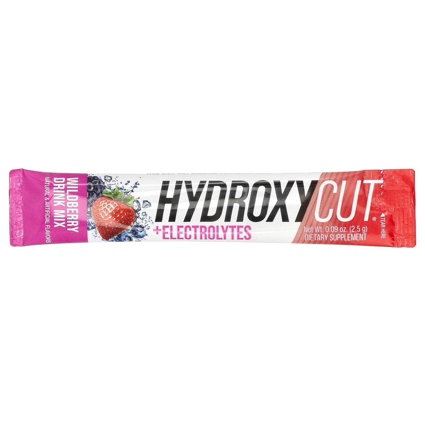 Hydroxycut, Weight Loss + Electrolytes Drink Mix, Wildberry, 21 Packets, 0.09 oz (2.5 g) Each