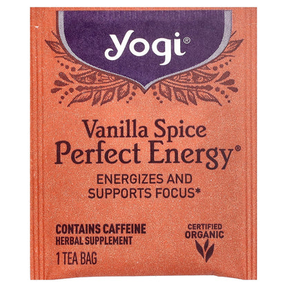 Yogi Tea, Perfect Energy®, Vanilla Spice, 16 Tea Bags, 1.12 oz (32 g)
