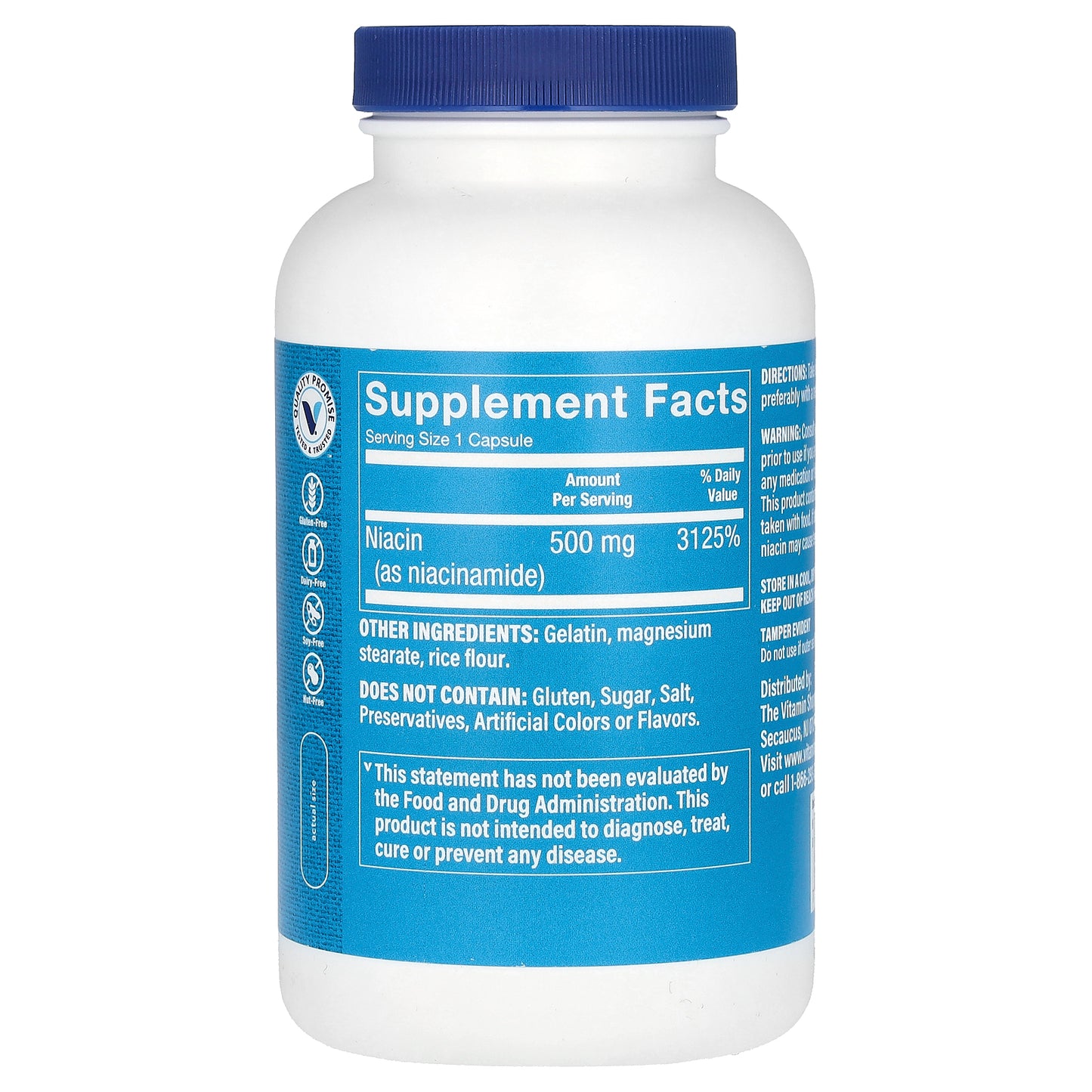 The Vitamin Shoppe, Niacinamide, 500 mg, 300 Capsules