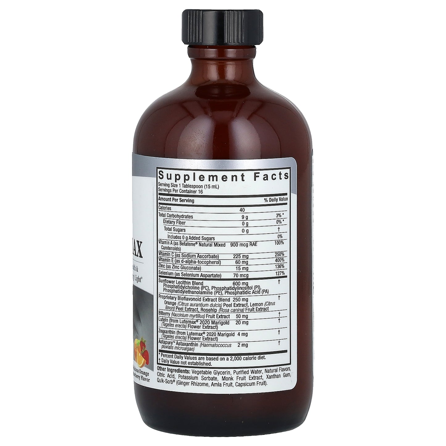 Nature's Answer, Liquid Eye Care Max, Delicious Orange Strawberry, 8 fl oz (240 ml)