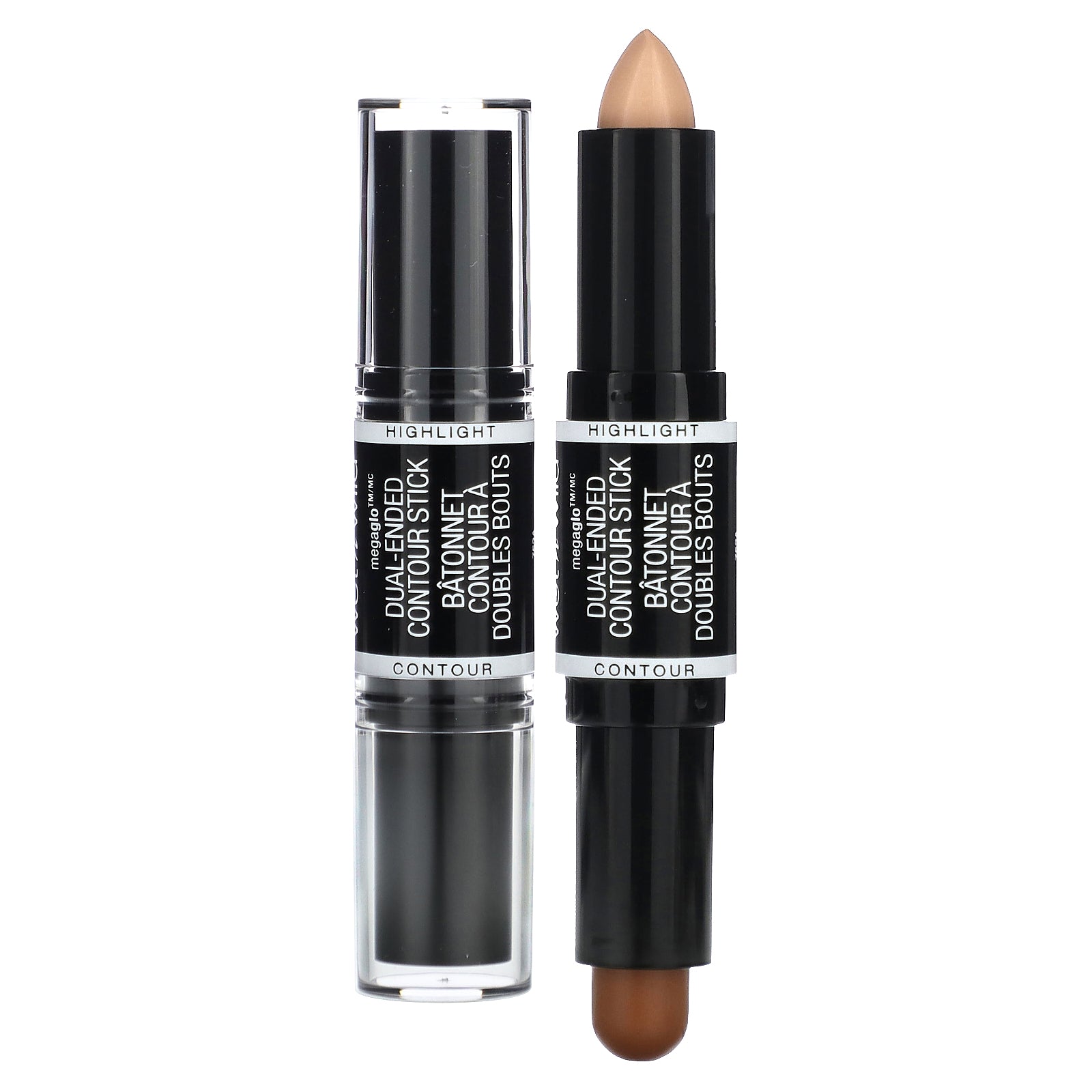 wet n wild, MegaGlo, Dual-Ended Contour Stick, Medium/Tan, 0.28 oz (8 g)