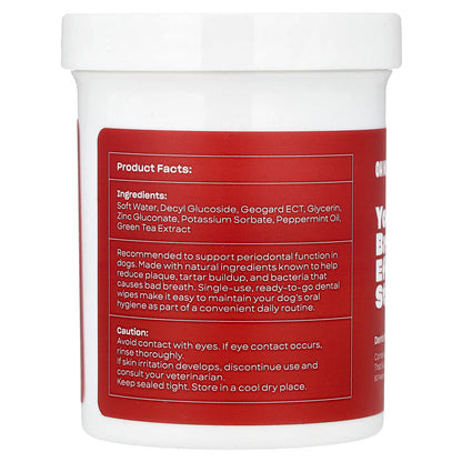 Oh Norman, Your Breath Stinks! Dental Wipes For Dogs, 50 Wipes