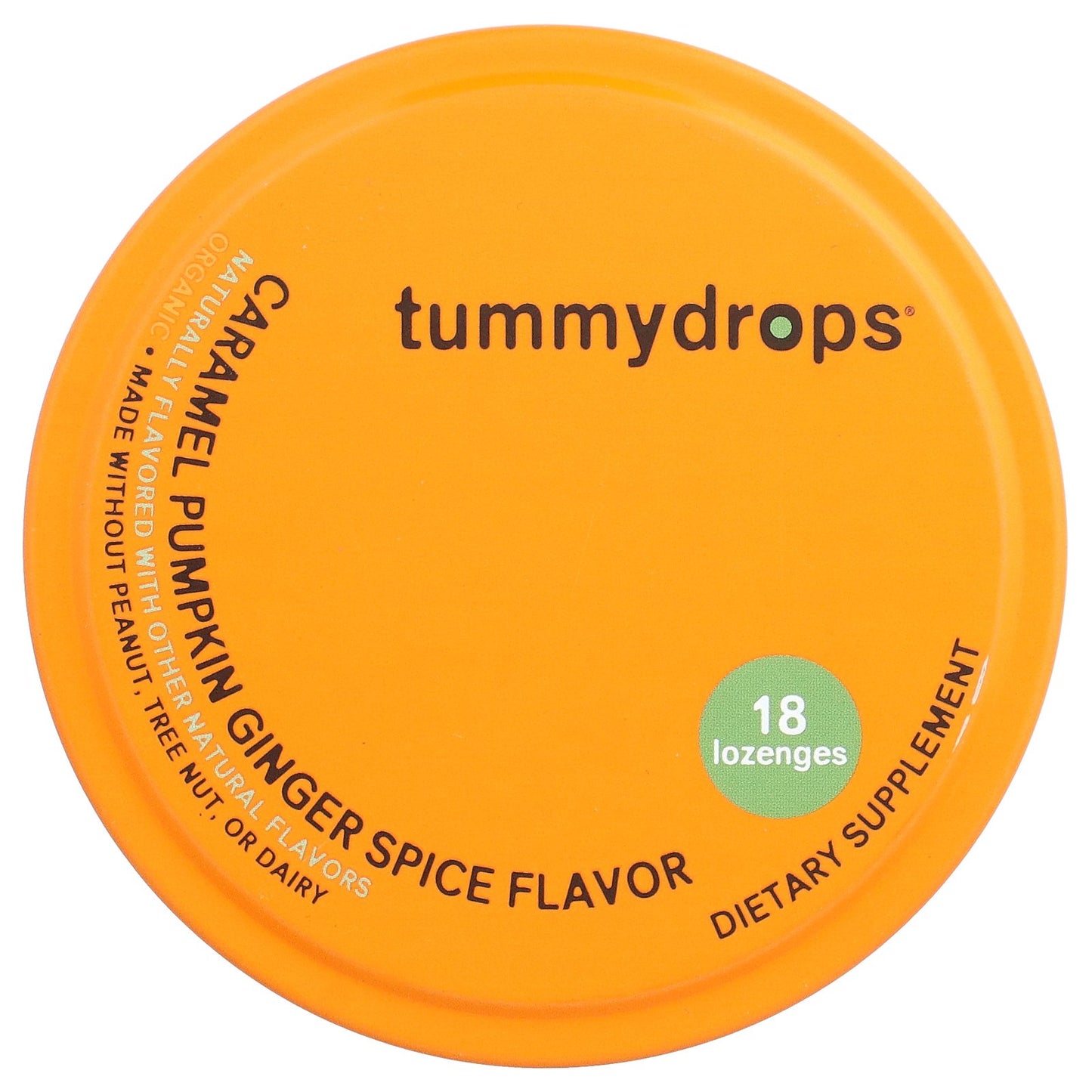 Tummydrops, Organic Drops, Caramel Pumpkin Ginger Spice , 18 Lozenges