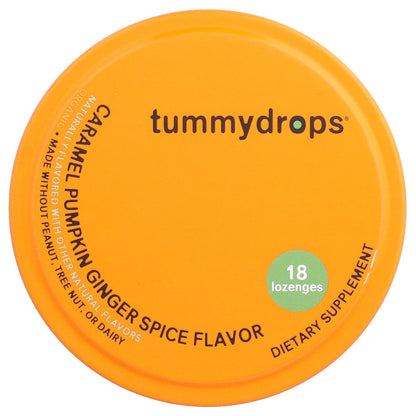 Tummydrops, Organic Drops, Caramel Pumpkin Ginger Spice , 18 Lozenges