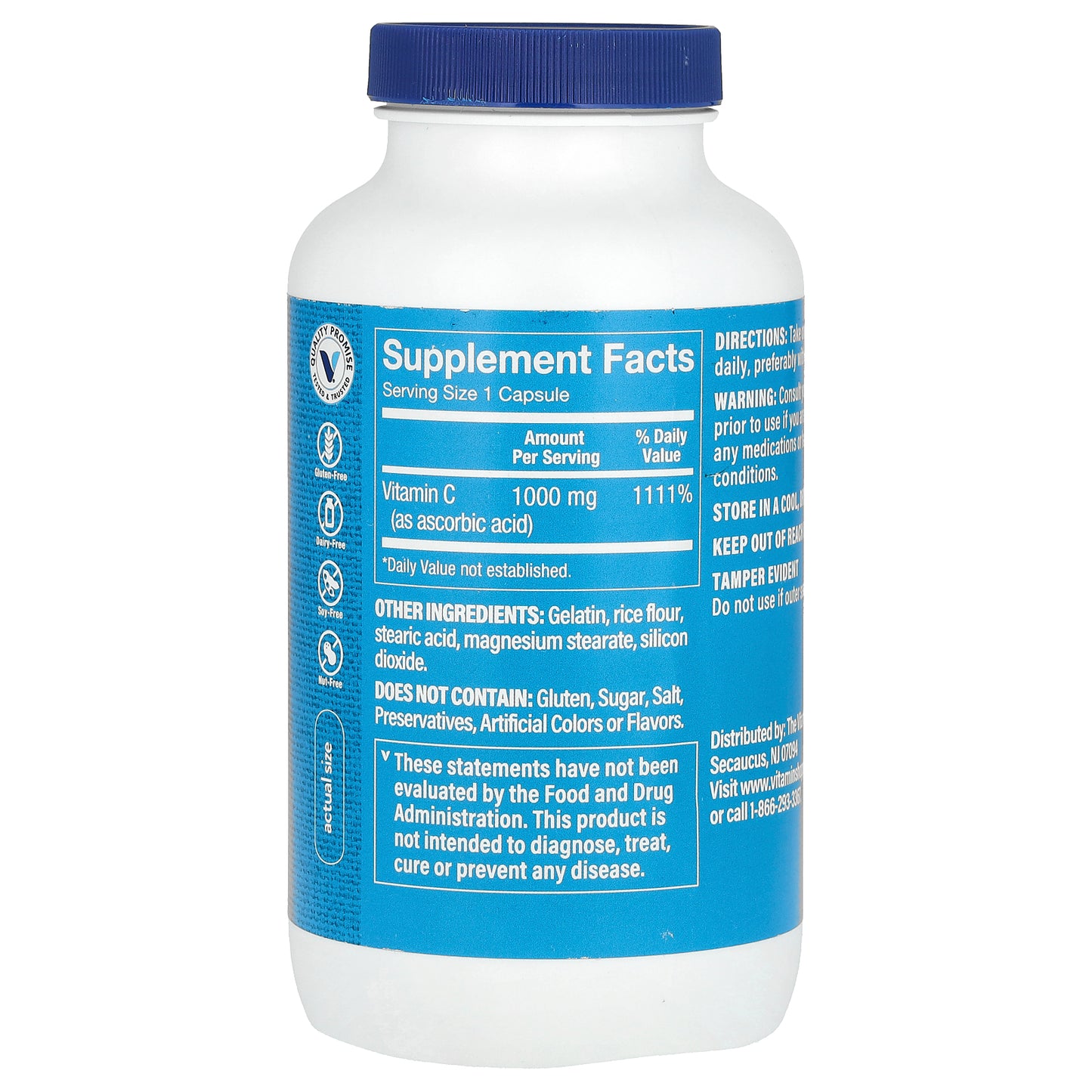 The Vitamin Shoppe, Vitamin C, 1,000 mg, 300 Capsules