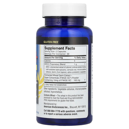 American Biosciences, ImmPower®+, AHCC® Plus FWGE-SC®, 60 Vegetarian Capsules