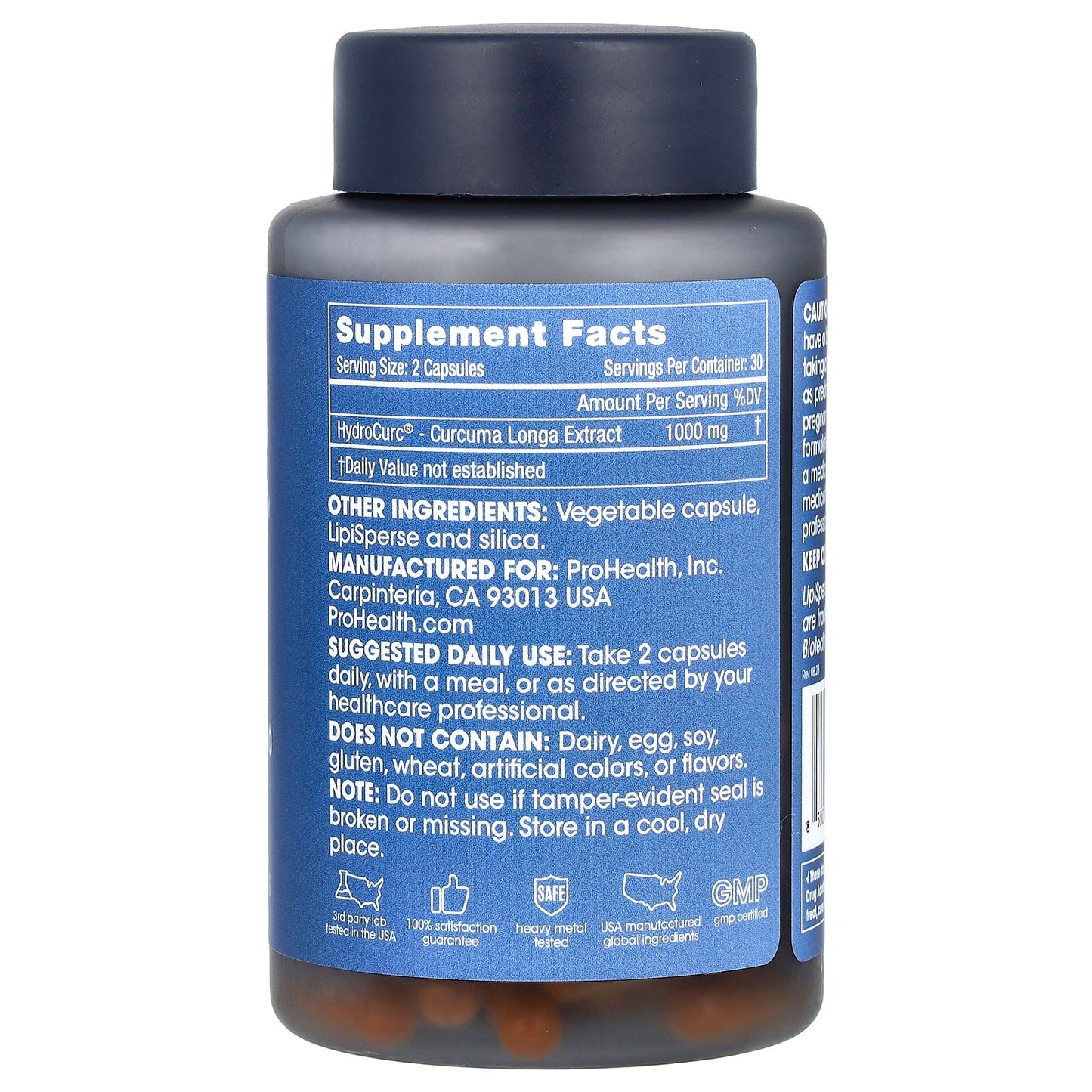 ProHealth Longevity, Hydrocurc® 1000, 60 Capsules (500 mg Per Capsule)