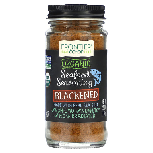 Frontier Co-op, Organic Seafood Seasoning, Blackened, 2.5 oz (72 g)