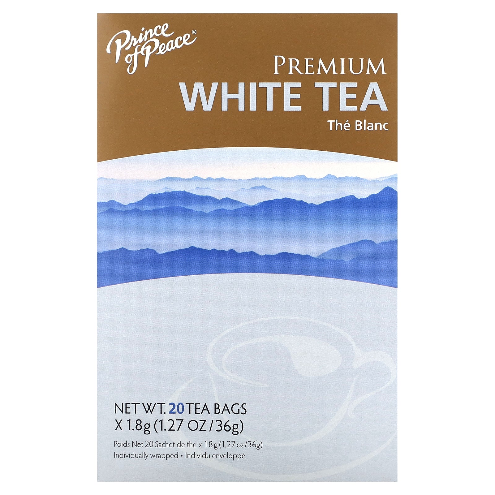 Prince of Peace, Premium White Tea, 20 Tea Bags, 1.27 oz (36 g)