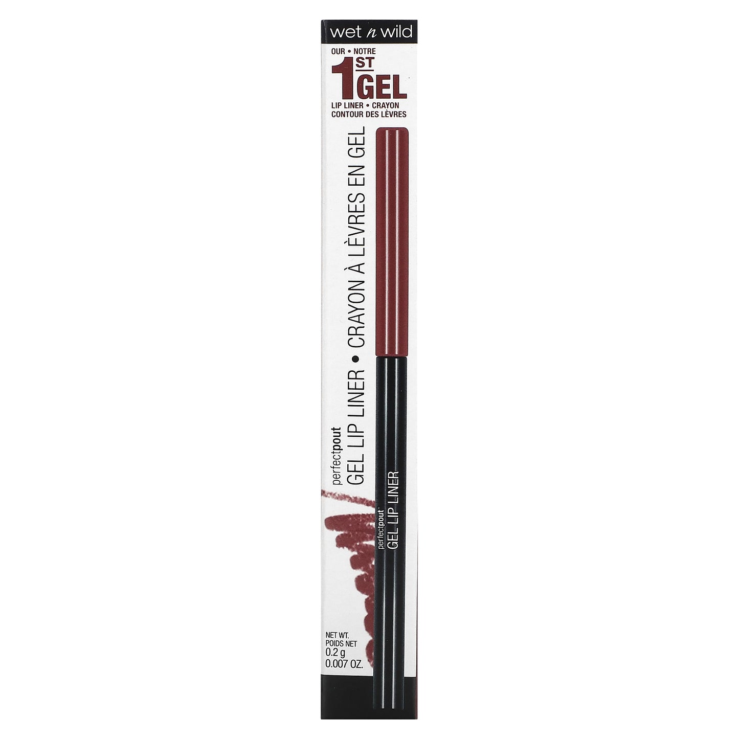 wet n wild, PerfectPout, Gel Lip Liner, 657A Plum Together, 0.007 oz (0.2 g)