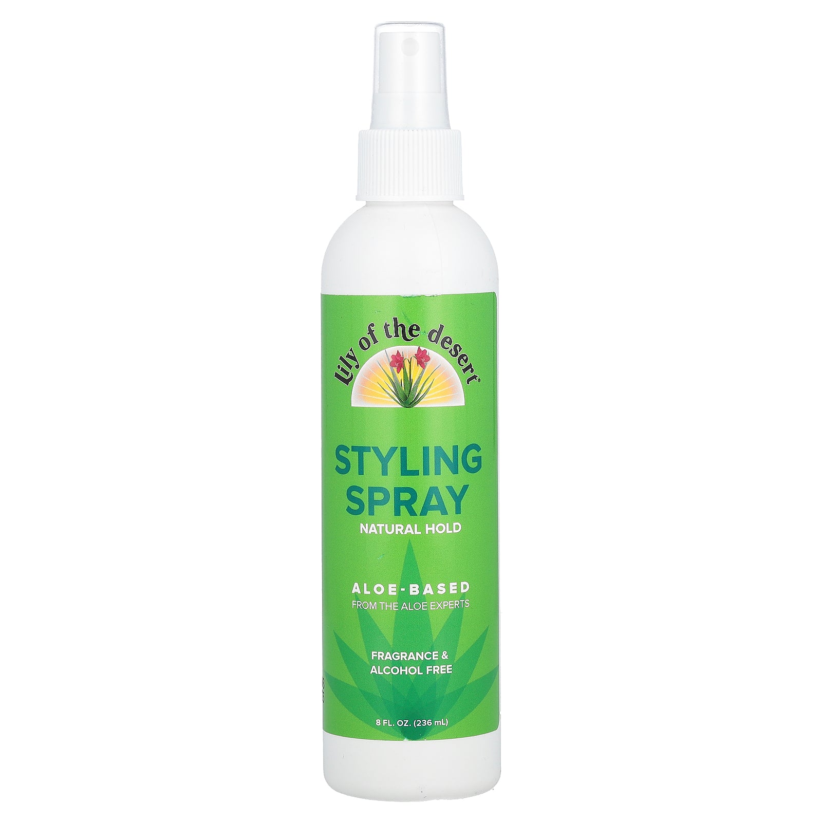 Lily of the Desert, Styling Spray, Natural Hold, Fragrance Free, 8 fl oz (236 ml)