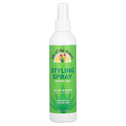 Lily of the Desert, Styling Spray, Natural Hold, Fragrance Free, 8 fl oz (236 ml)