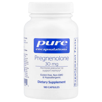 Pure Encapsulations, Pregnenolone, 30 mg, 180 Capsules