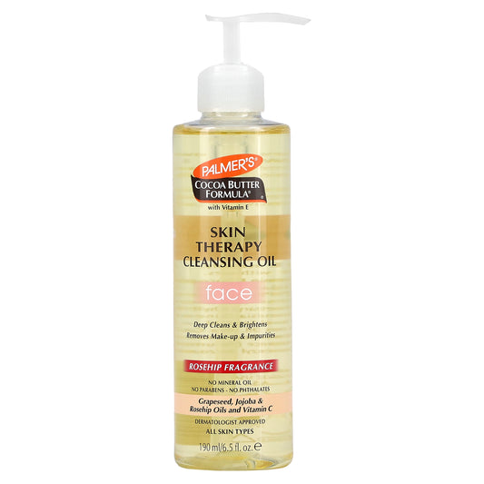 Palmer's, Cocoa Butter Formula® with Vitamin E, Skin Therapy Cleansing Oil, Face, Rosehip, 6.5 fl oz (190 ml)