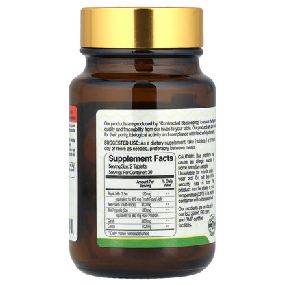 Bee & You, Royal Jelly Bee Pollen Propolis Chewable, 60 Tablets