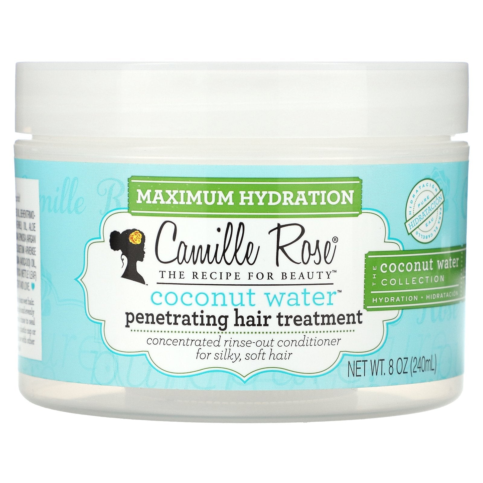 Camille Rose, Coconut Water, Penetrating Hair Treatment, Maximum Hydration, 8 oz (240 ml)