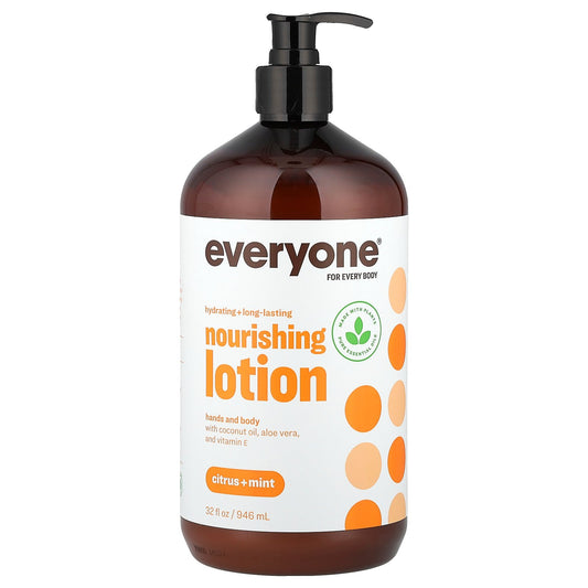 Everyone, Nourishing Lotion, Hands and Body, Citrus + Mint, 32 fl oz (946 ml)
