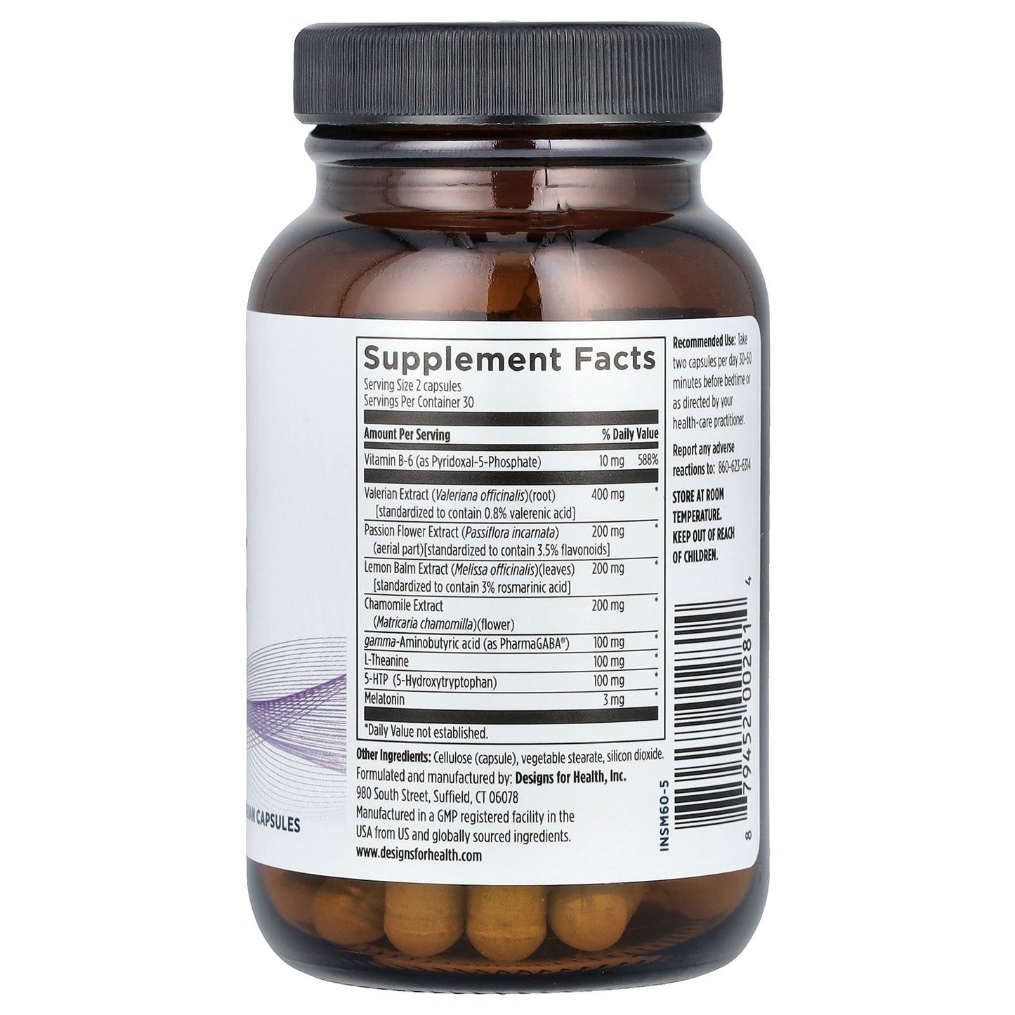 Designs For Health, Insomnitol™, 60 Vegetarian Capsules