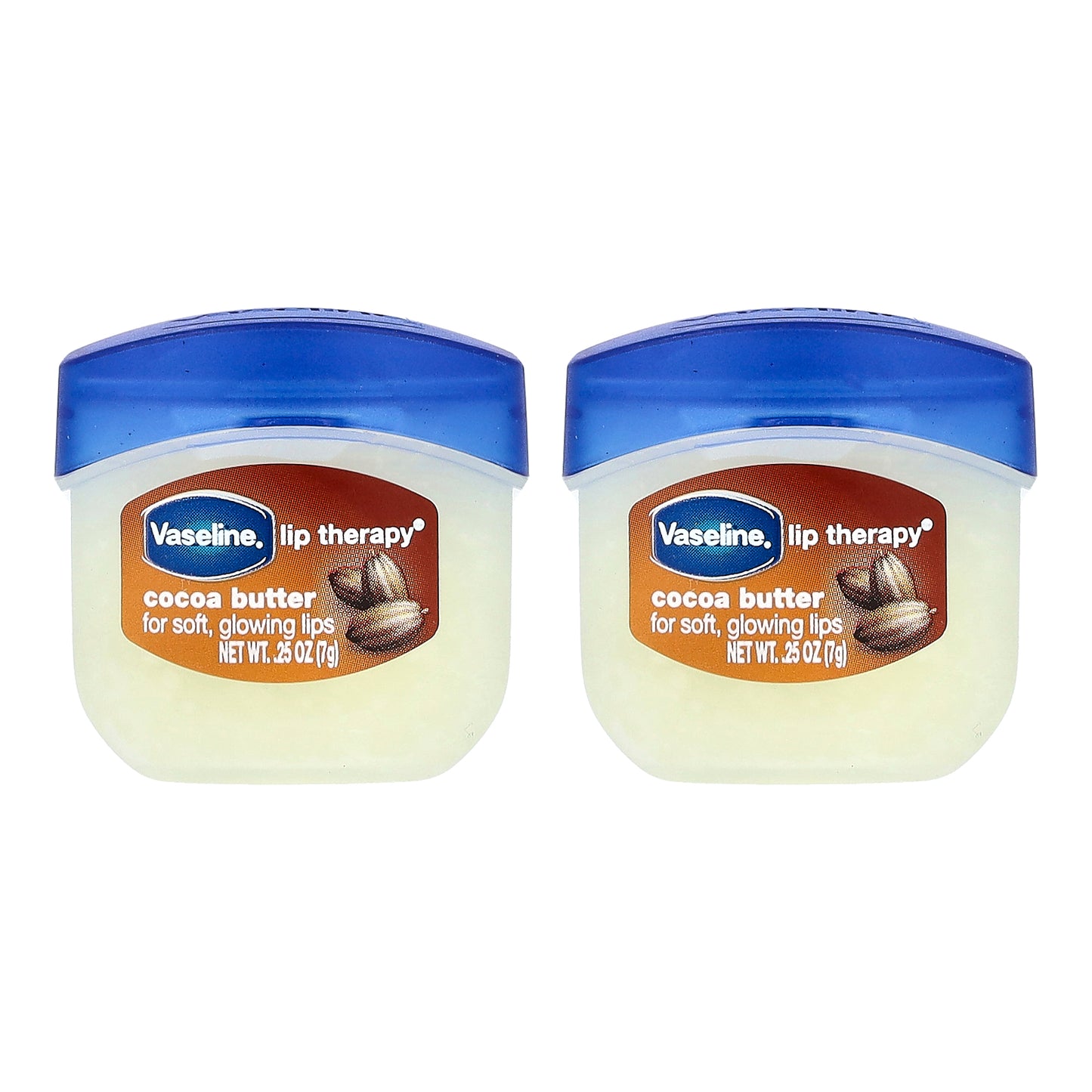 Vaseline, Lip Therapy®, Cocoa Butter, 2 Pack, 0.25 oz (7 g) Each