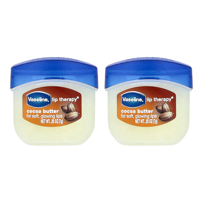 Vaseline, Lip Therapy®, Cocoa Butter, 2 Pack, 0.25 oz (7 g) Each