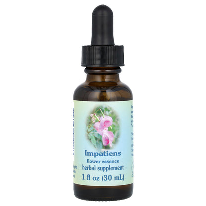 Flower Essence Services, Impatiens, Flower Essence, 1 fl oz (30 ml)