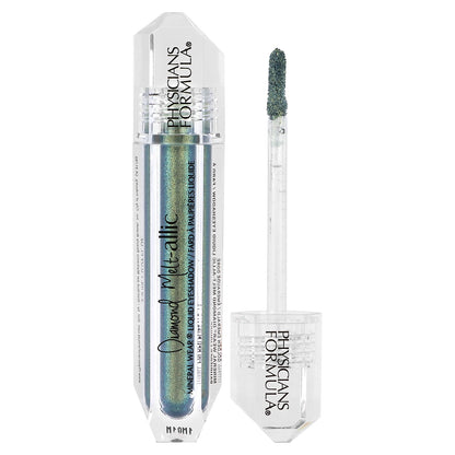 Physicians Formula, Mineral Wear, Diamond Melt-allic Liquid Eyeshadow, 1711946 Golden Emerald, 0.09 fl oz (2.8 ml)