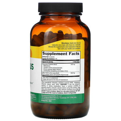 Country Life, Acidophilus with Pectin, 250 Vegan Capsules