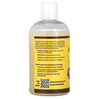 Natural Dog Company, Oatmeal Sensitive Skin Shampoo, For Dogs, Fragrance Free, 12 fl oz (355 ml)