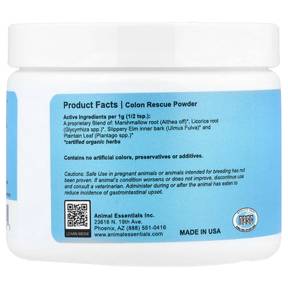 Animal Essentials, Colon Rescue Powder, For Dogs & Cats, 1 oz (30 g)
