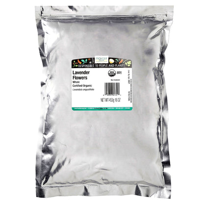 Frontier Co-op, Organic Whole Lavender Flowers, 16 oz (453 g)