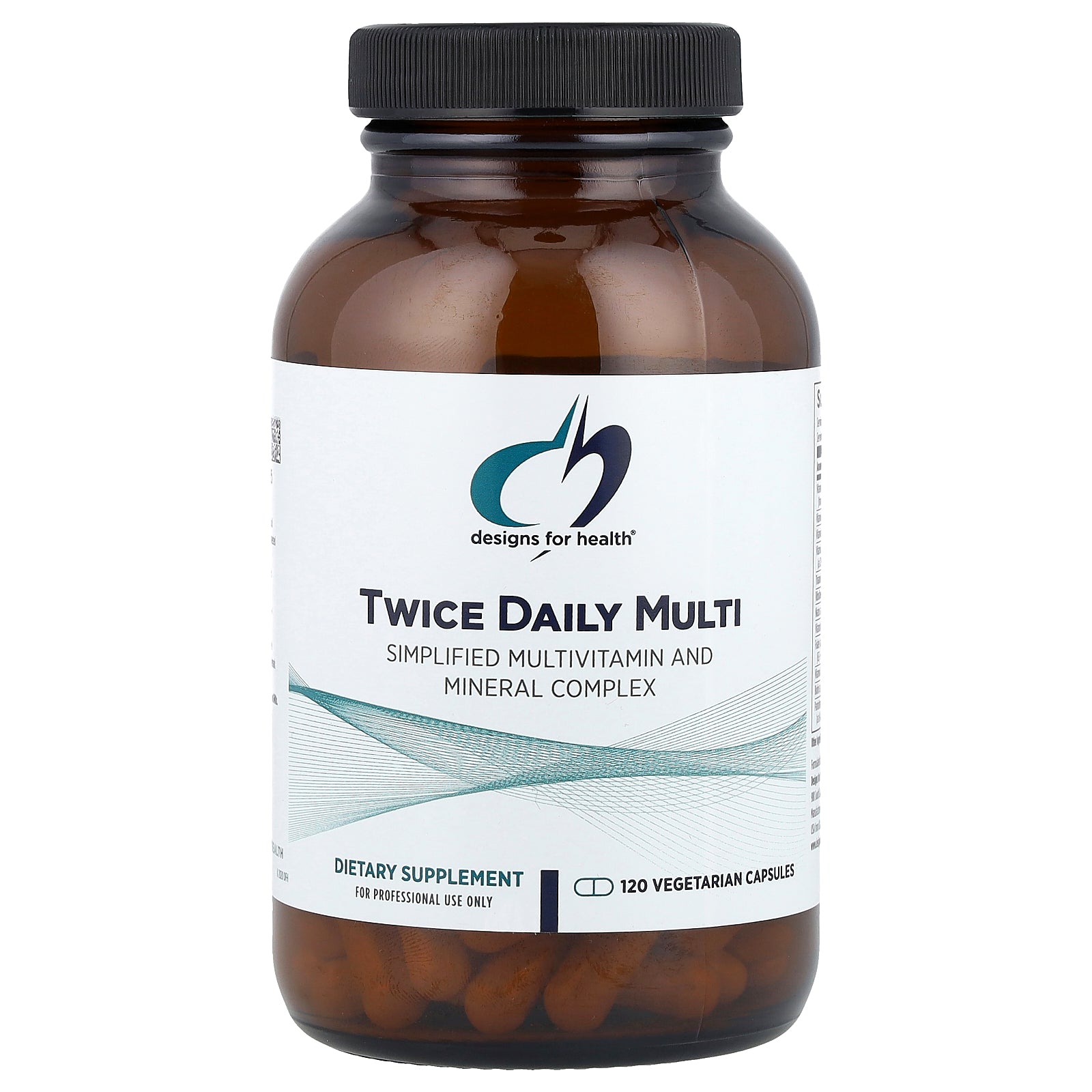 Designs For Health, Twice Daily Multi, 120 Vegetarian Capsules