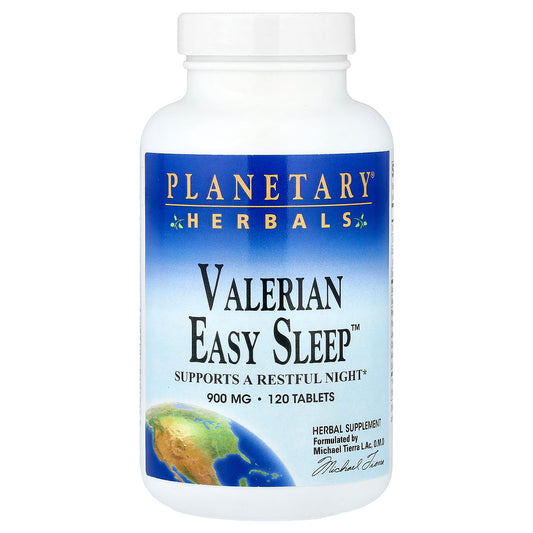 Planetary Herbals, Valerian Easy Sleep™, 120 Tablets