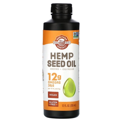 Manitoba Harvest, Hemp Seed Oil, Cold Pressed, 12 fl oz (355 ml)