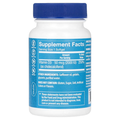 The Vitamin Shoppe, Vitamin D3, 50 mcg (2,000 IU), 100 Softgels