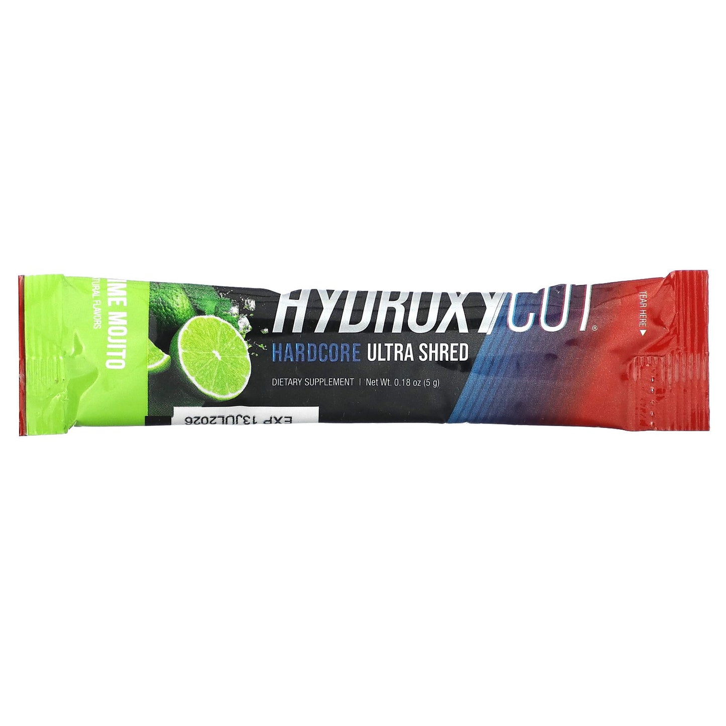 Hydroxycut, Hardcore Ultra Shred Drink Sticks, Lime Mojito, 20 Sticks, 0.18 oz (5 g) Each