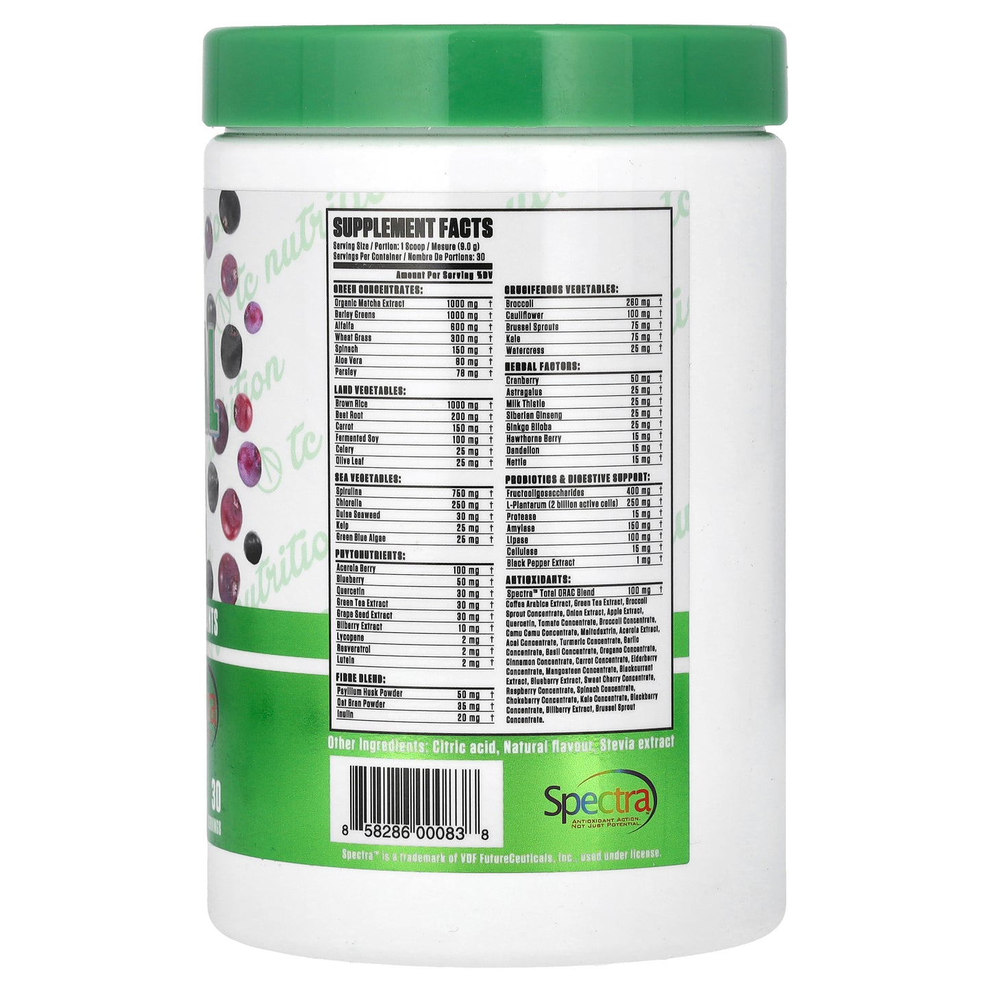 TC Nutrition, Essential Series, Essential Greens, Saskatoon Berry , 9.56 oz (271 g)