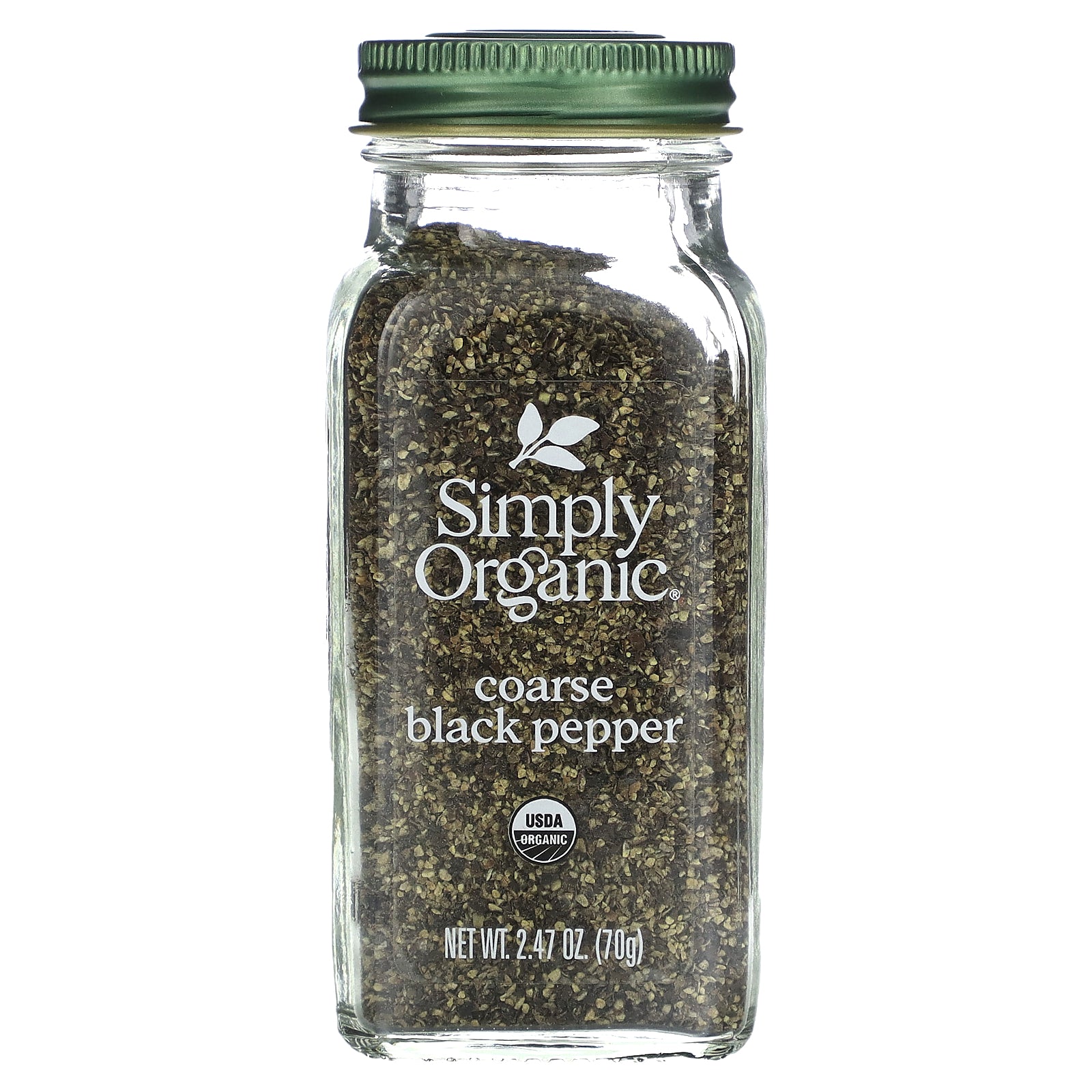 Simply Organic, Organic Coarse Black Pepper, 2.47 oz (70 g)