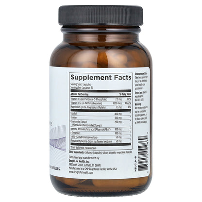 Designs For Health, NeuroCalm™, 60 Vegetarian Capsules