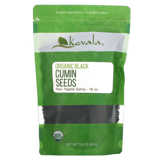 Kevala, Organic Black Cumin Seeds, Raw, 16 oz (454 g)