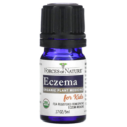 Forces of Nature, Eczema Organic Plant Medicine , For Kids, 0.17 fl oz (5 ml)