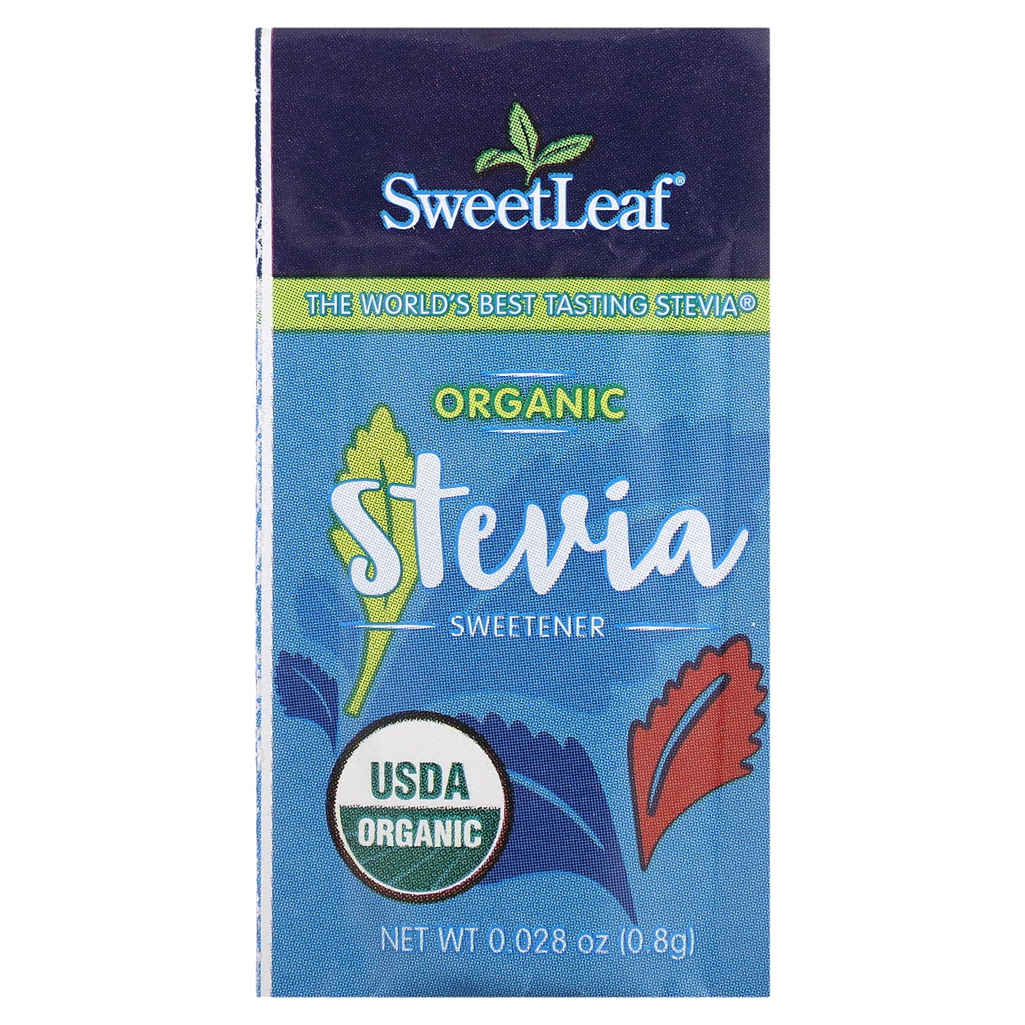 SweetLeaf Stevia, Organic Stevia Sweetener, 35 Packets, 1 oz (28.3 g)