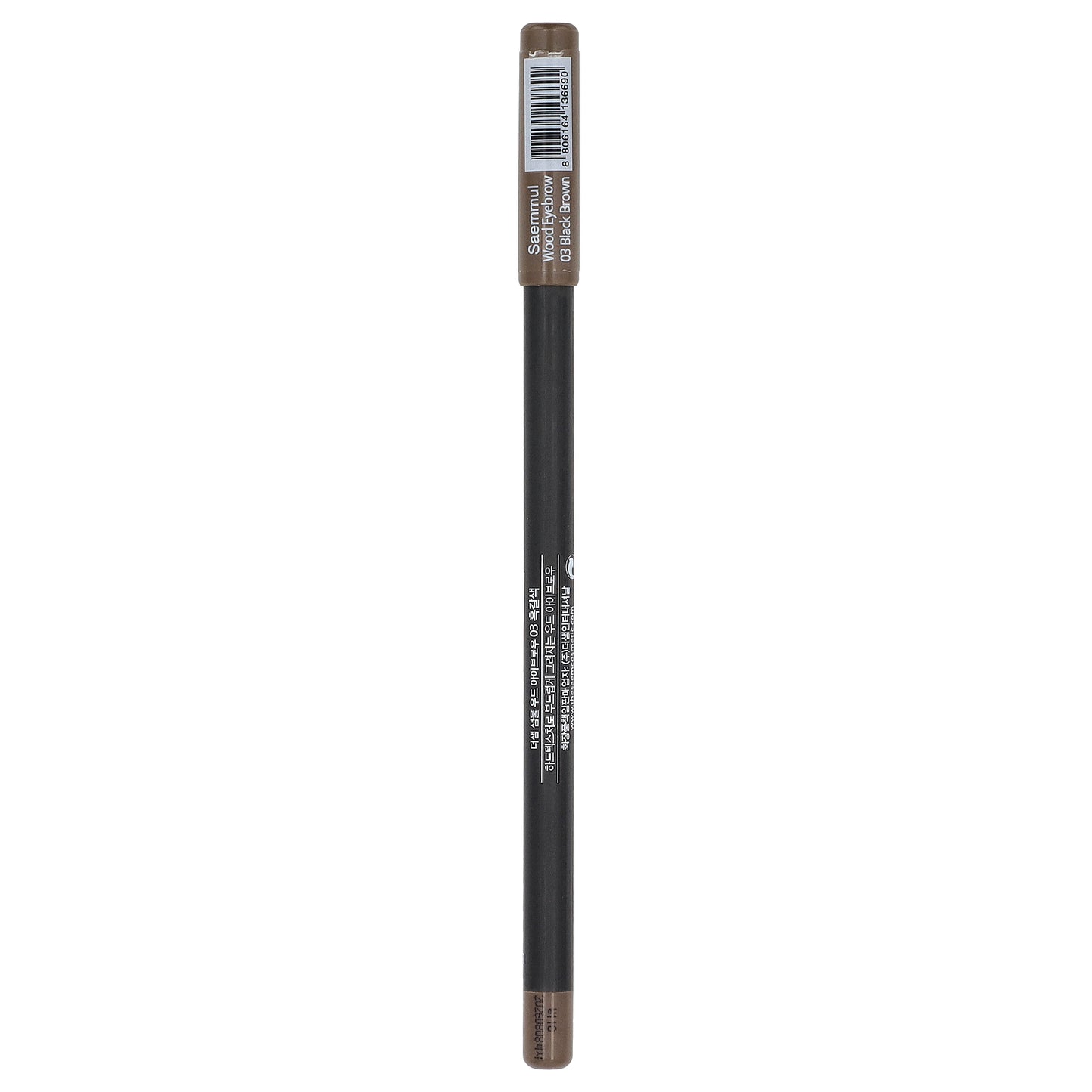 The Saem, Saemmul, Wood Eyebrow Pencil, 03 Black Brown, 0.06 oz