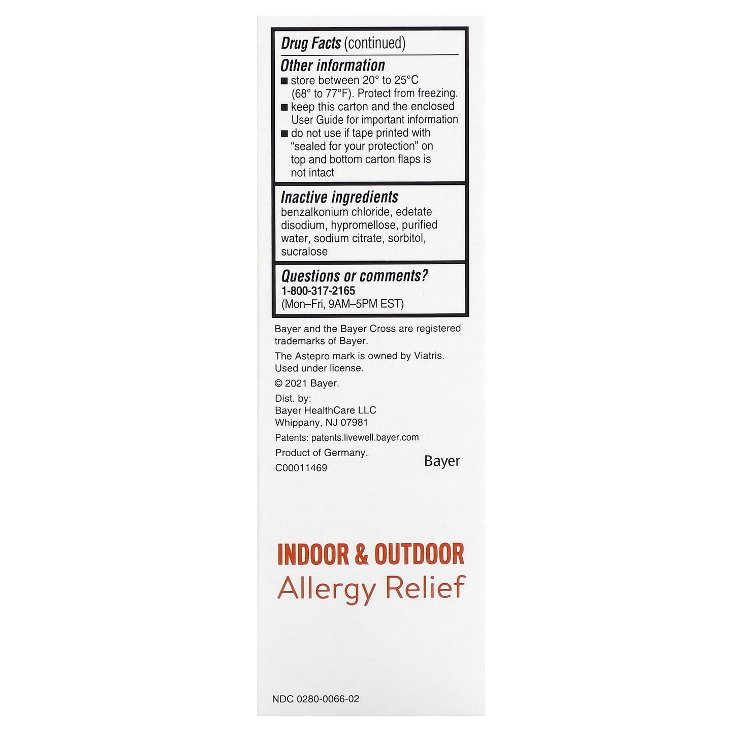 ASTEPRO, Children's Allergy, Antihistamine Nasal Spray, Age 6+, Fragrance-Free, 0.78 fl oz (23 ml)