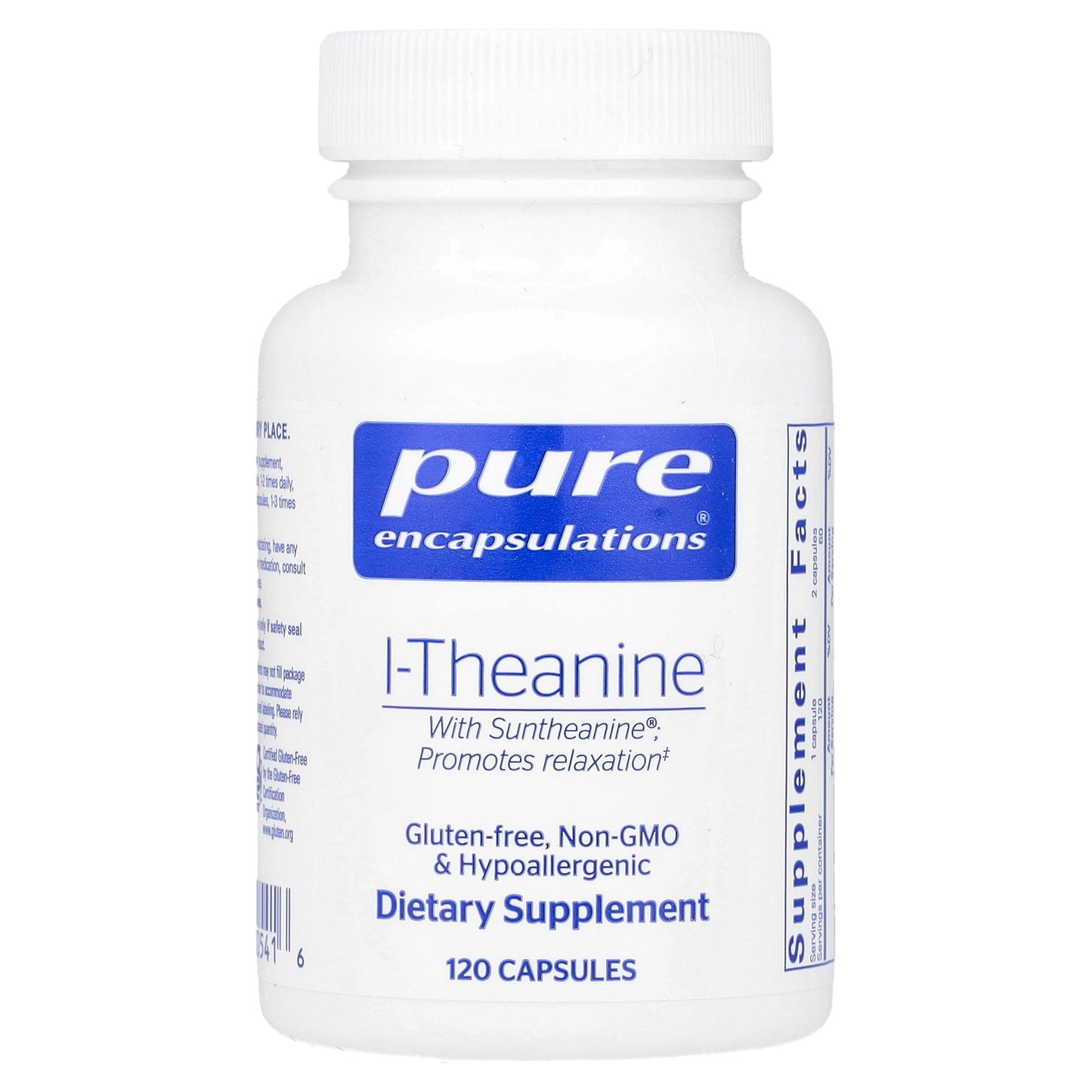 Pure Encapsulations, L-Theanine, 120 Capsules (200 mg per Capsule)