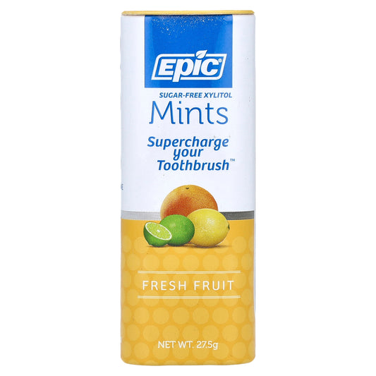 Epic Dental, Sugar-Free Xylitol Mints, Fresh Fruit, 27 Mints, 27.5 g
