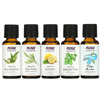 NOW Foods, Plant Defense, Essential Oils Kit, 5 Bottles, 1 fl oz (30 ml) Each