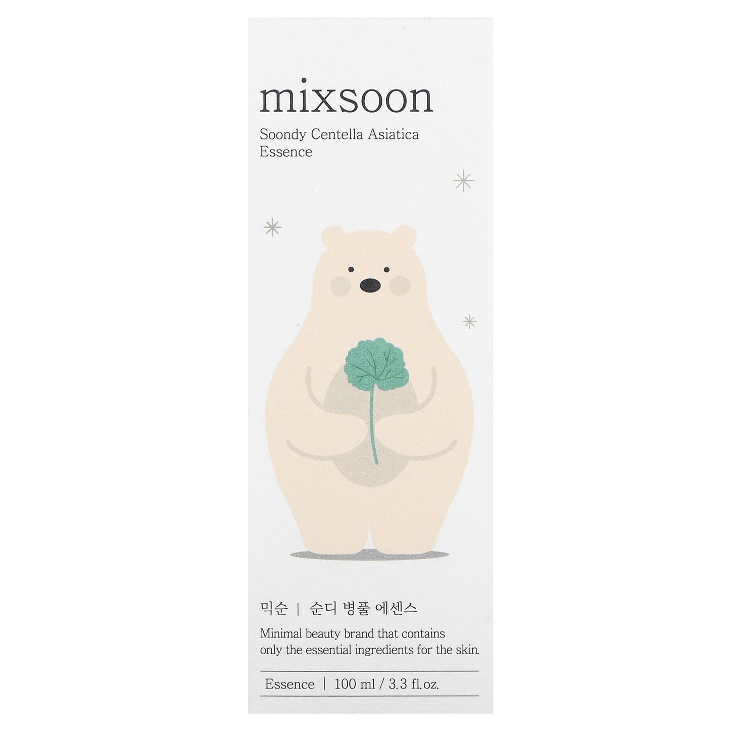 Mixsoon, Soondy Centella Asiatica Essence, 3.3 fl oz (100 ml)