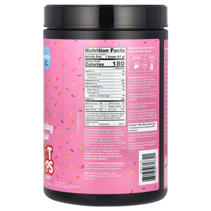 SIXSTAR, 100% Whey Protein Plus, Birthday Cake Kellogg's Froot Loops, 1.55 lbs (705 g)